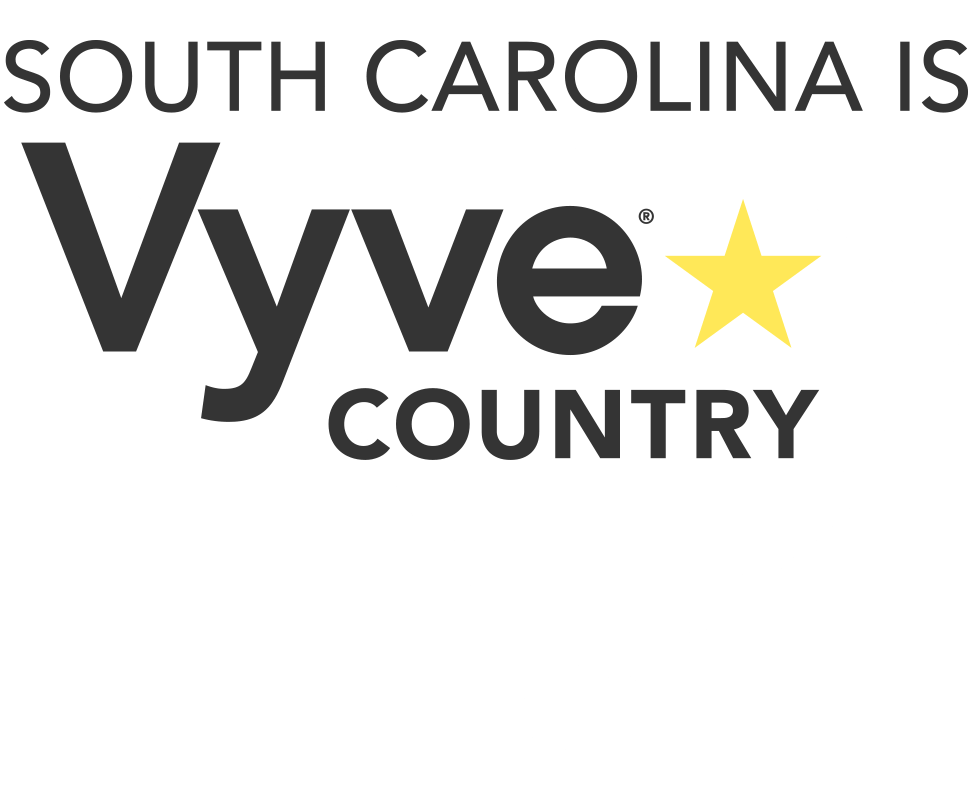 South Carolina is Vyve Country graphic