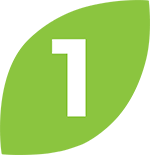 Leaf Icon with Number 1