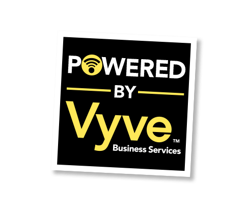 Powered By Vyve Business Services Graphic